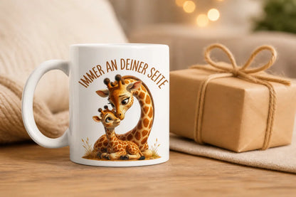 Immer an deiner Seite Tasse 325 ml Keramik Tiermotiv Geschenkidee Bunt - WS-Trend.de