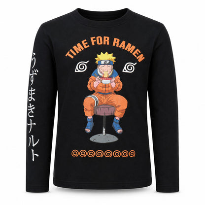 Print-Shirt Naruto Anime Naruto Shippuden Kinder Jungen Shirt Langarmshirt 100% Baumwolle