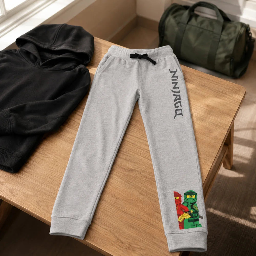 LEGO® Ninjago Jogginghose Kinder Sporthose Hose 98 bis 104 Blau Grau - WS-Trend.de