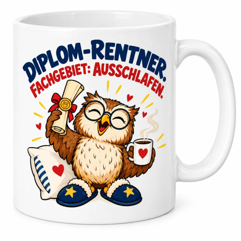 WS-Trend Rente Tasse Keramik 330 ml Spruch Geschenk 10 Motive zur Wahl - WS-Trend.de