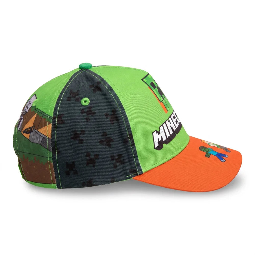 Minecraft Creeper Jungen Basecap Baseball Kappe Mütze Gr. 54 bis 56 - WS-Trend.de