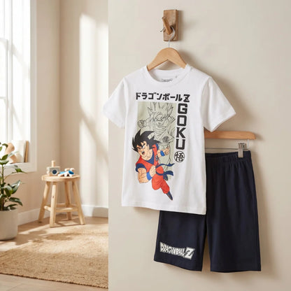 Anime Dragon Ball Goku Kinder Schlafanzug Pyjama Shirt Shorts Gr.116-152 - WS-Trend.de
