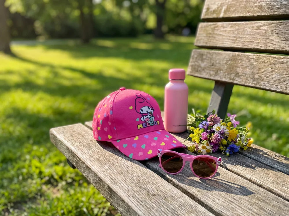 Hello Kitty Melody Kinder Basecap Baseball Kappe und Sonnenbrille Gr. 52-54 - WS-Trend.de