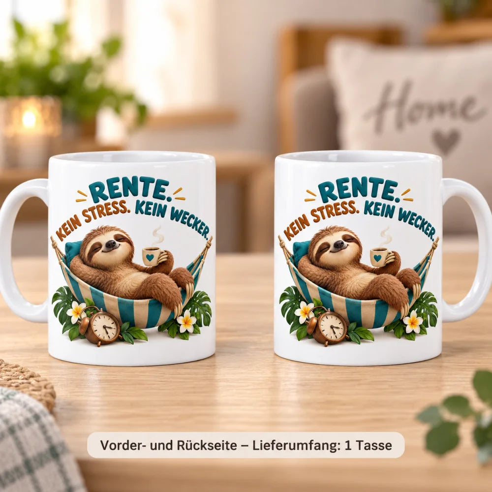 WS-Trend Rente Tasse Keramik 330 ml Spruch Geschenk 10 Motive zur Wahl - WS-Trend.de