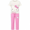 Hello Kitty Damen Pyjama Schlafanzug Hose Shirt S-XL 100% Baumwolle