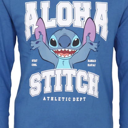 Print-Shirt Disney Lilo und Stitch Kinder Jungen Langarmshirt Shirt Gr. 98-110 - WS-Trend.de