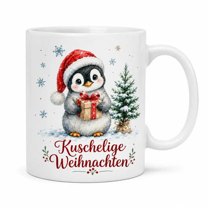 Pinguin Weihnachtstasse - Geschenk zu Weihnachten - aus Keramik 330 ml - WS-Trend.de