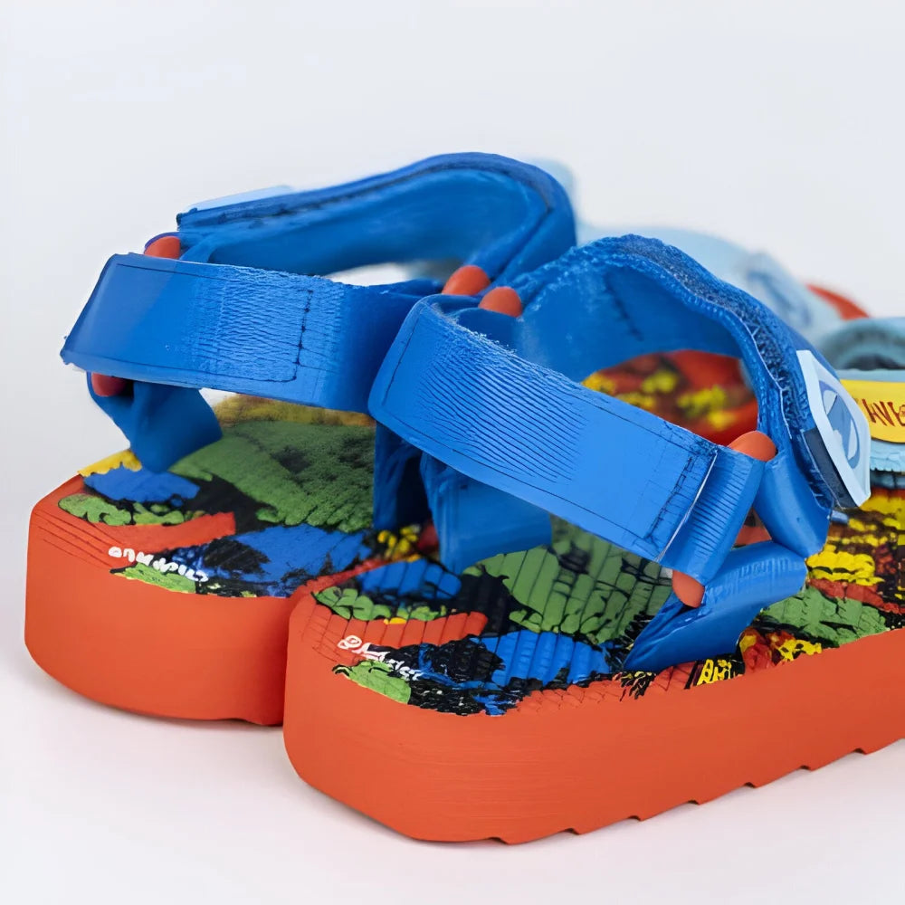 Marvel Avengers Kinder Sandalen Latschen Hausschuhe Klett Gr. 25 bis 32 - WS-Trend.de