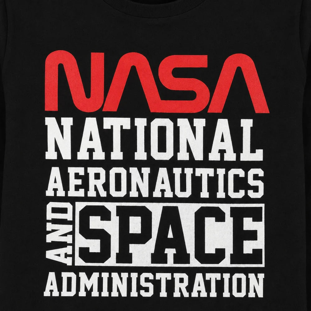 Print-Shirt NASA Space Center Kinder Jungen langarm T-Shirt Langarmshirt - WS-Trend.de