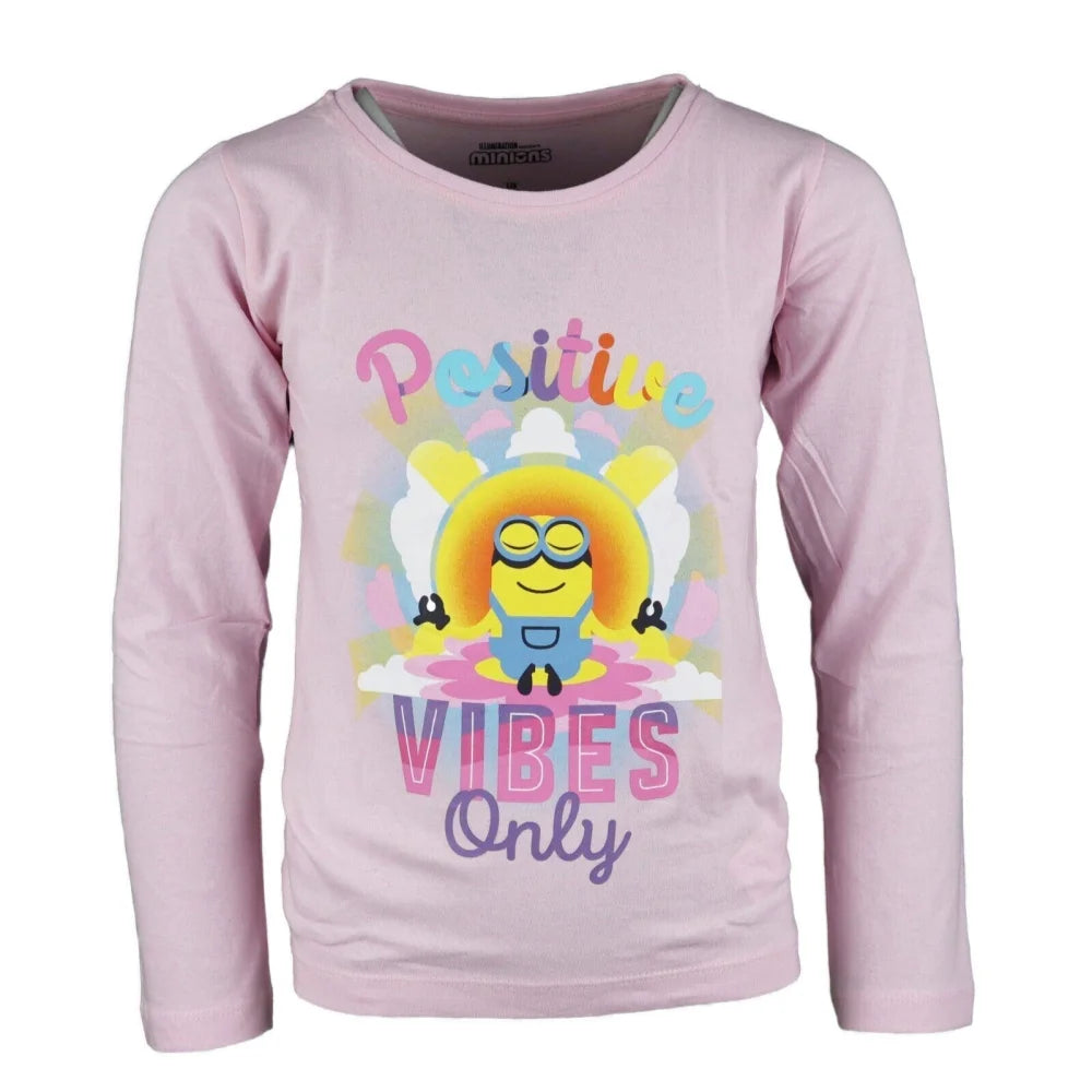 Minions T-Shirt Langarm Kinder Mädchen Shirt Gr. 104 - WS-Trend.de