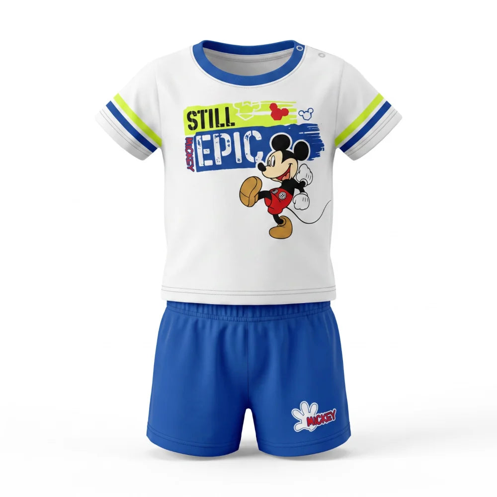 Disney Mickey Maus Baby 2tlg.Set Kleinkind T-Shirt plus Shorts Gr. 62 - 86 - WS-Trend.de
