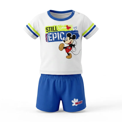 Disney Mickey Maus Baby 2tlg.Set Kleinkind T-Shirt plus Shorts Gr. 62 - 86 - WS-Trend.de