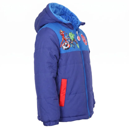 Winterjacke MARVEL Avengers Kinder Jungen Jacke mit Kapuze Gr. 98 - WS-Trend.de
