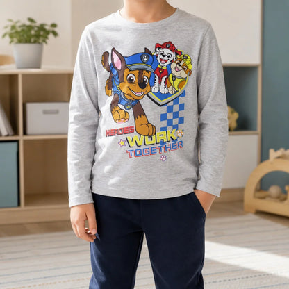 Paw Patrol Kinder Jungen langarm Shirt Gr. 98-128 Chase Marshall Rubble - WS-Trend.de