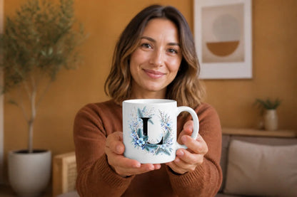 Winter Tasse A-Z Buchstaben 325 ml Keramik Geschenkidee personalisiert - WS-Trend.de