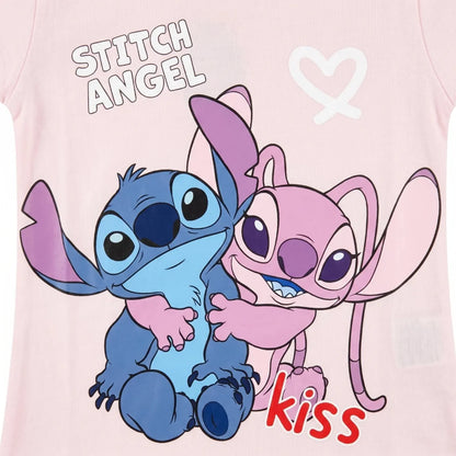Disney Stitch Kinder Mädchen T-Shirt Kurzarm Shirt Gr. 98 bis 128 Baumwolle - WS-Trend.de