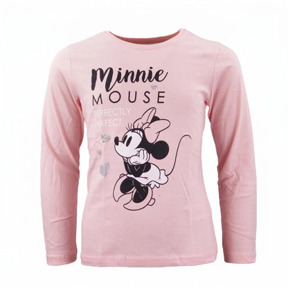 Disney Minnie Maus langarm T-Shirt Kinder Mädchen 98 bis 128 - 100% Baumwolle - WS-Trend.de