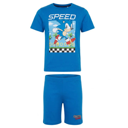 Sega Sonic The Hedgehog Jungen Kinder Pyjama Schlafanzug 104-128 Baumwolle - WS-Trend.de