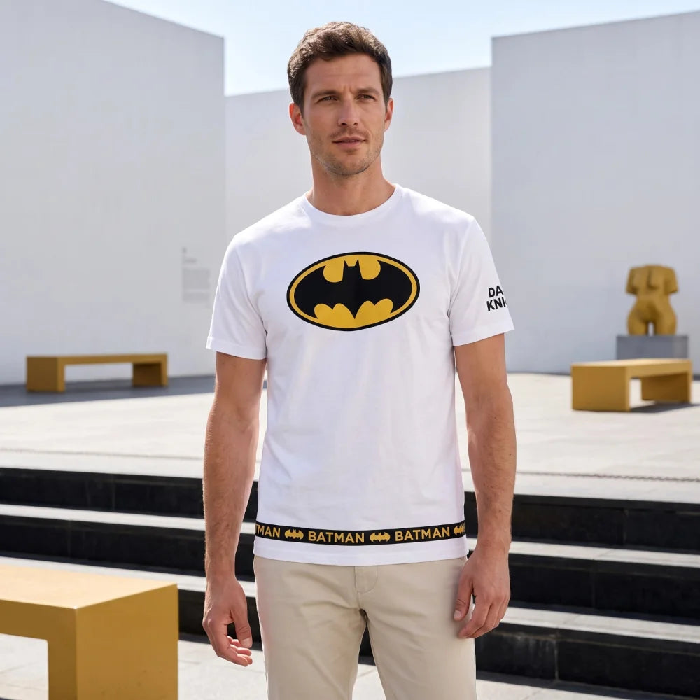 Print-Shirt DC Comics Batman Herren T-Shirt Kurzarm XS–XL 100% Baumwolle - WS-Trend.de