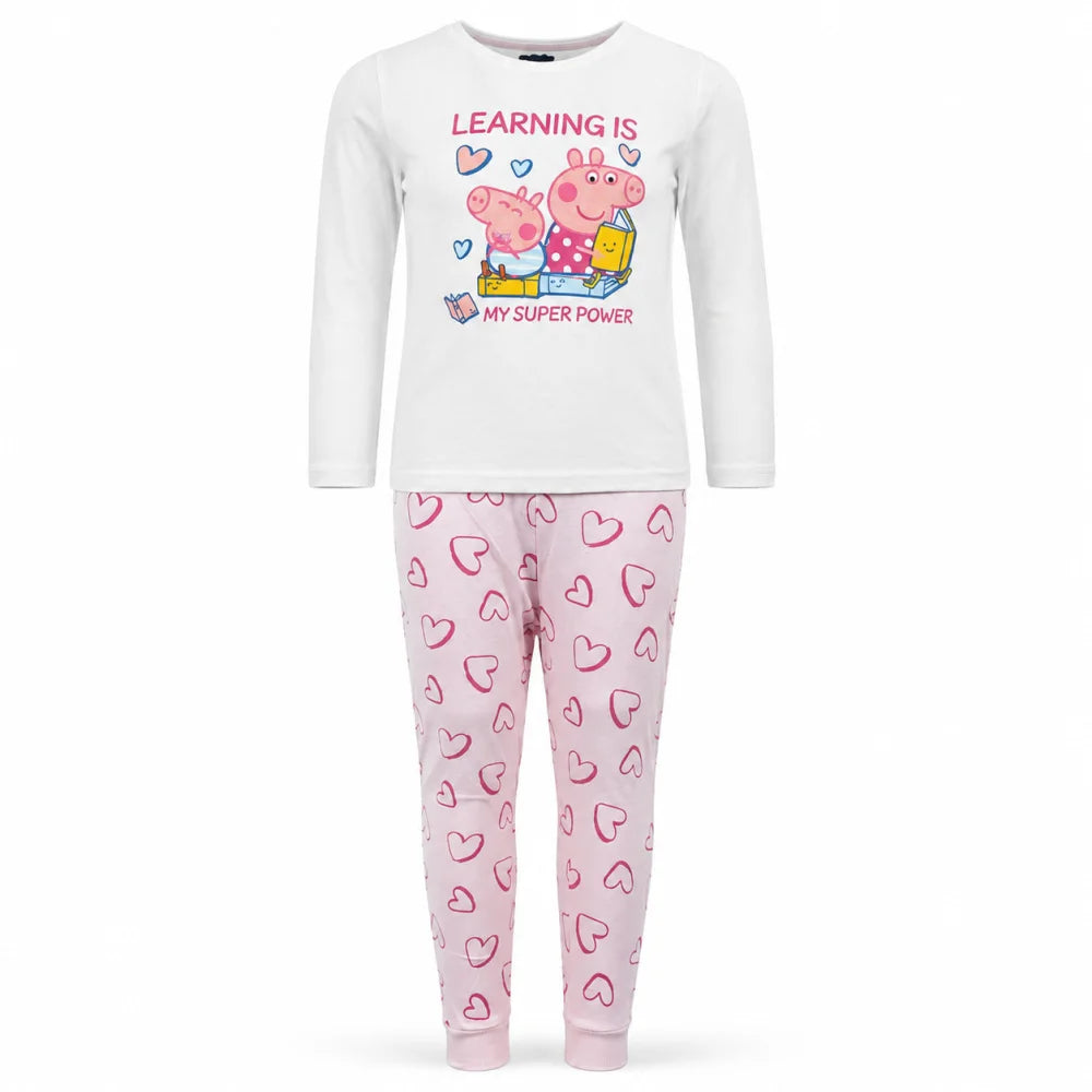Peppa Wutz Pig Kinder Mädchen Schlafanzug Pyjama Gr. 116 - WS-Trend.de