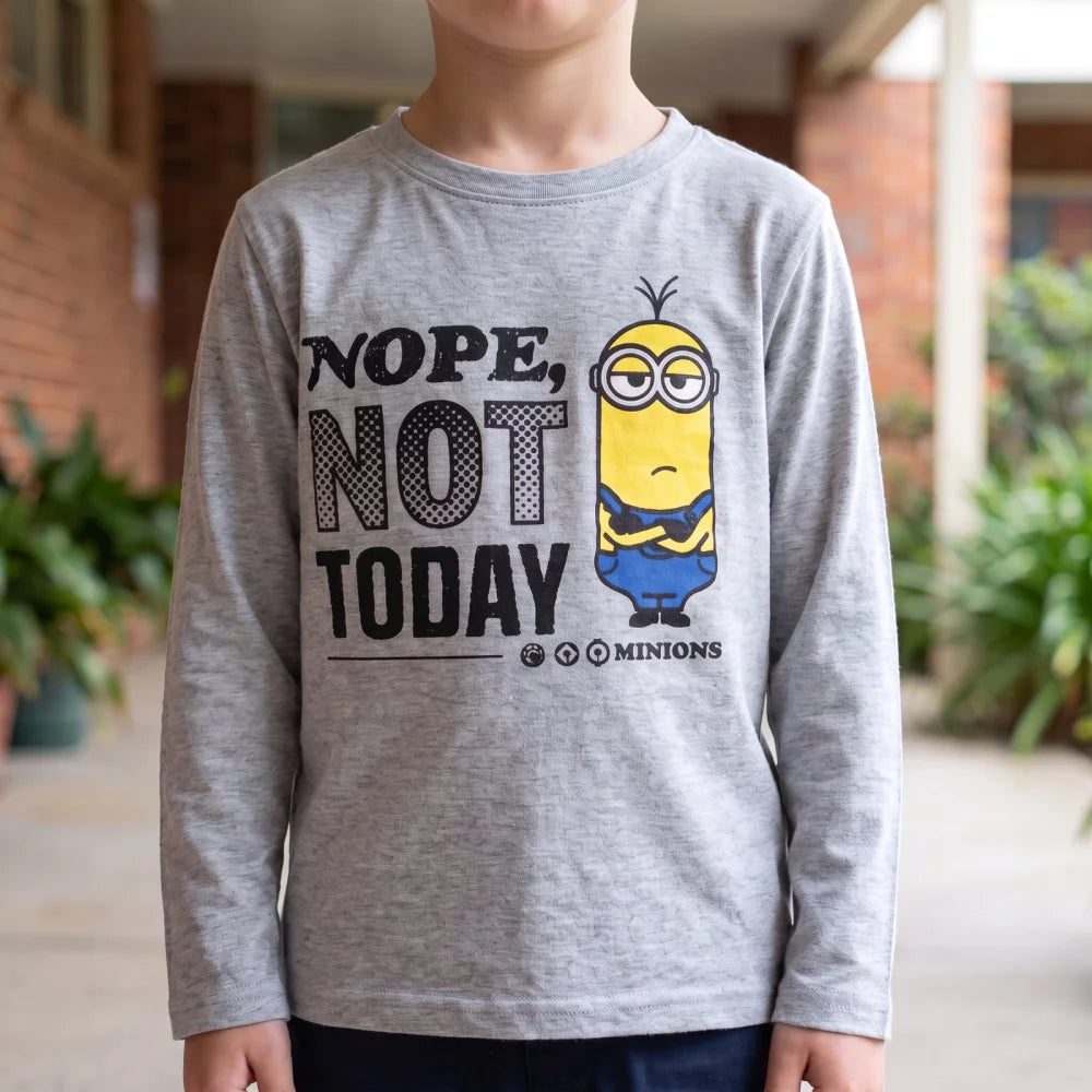 Print-Shirt Minions Die Kinder Jungen langarm Shirt Langarmshirt Gr. 104-134 - WS-Trend.de