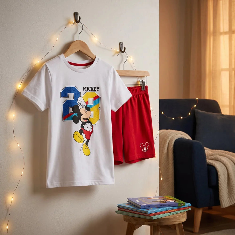 Disney Mickey Maus Kinder Jugend Schlafanzug Pyjama Nachtwäsche 98-128 - WS-Trend.de