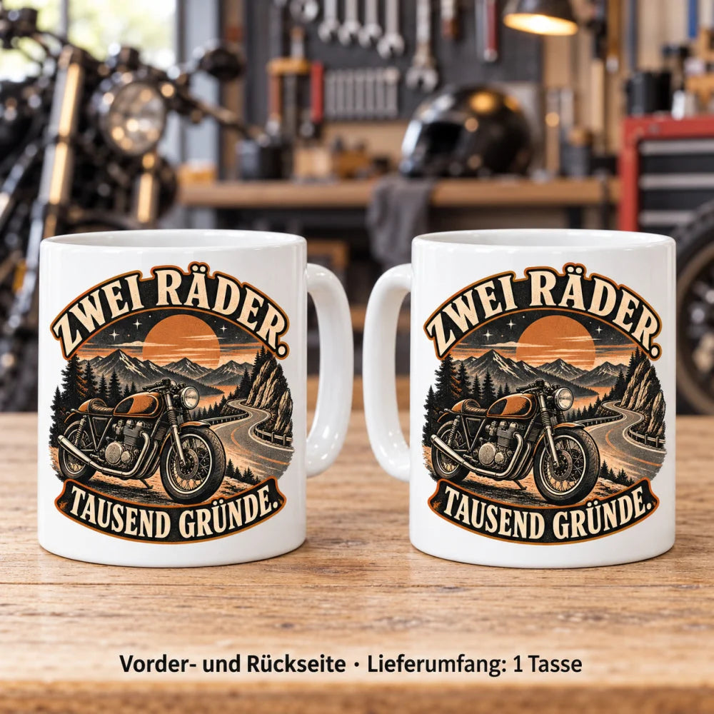WS-Trend Biker Tasse Keramik 330 ml Spruch Motorrad 10 Motive zur Wahl - WS-Trend.de