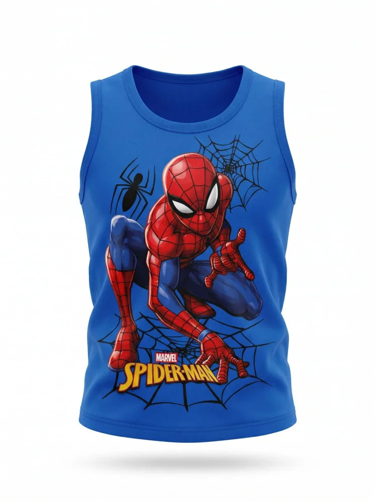 Marvel Spiderman Kinder Jungen T-Shirt Shirt Tanktop Gr. 98 bis 128 Baumwolle - WS-Trend.de
