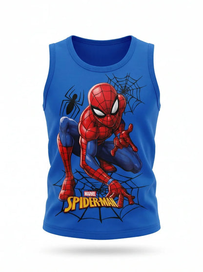 Marvel Spiderman Kinder Jungen T-Shirt Shirt Tanktop Gr. 98 bis 128 Baumwolle - WS-Trend.de