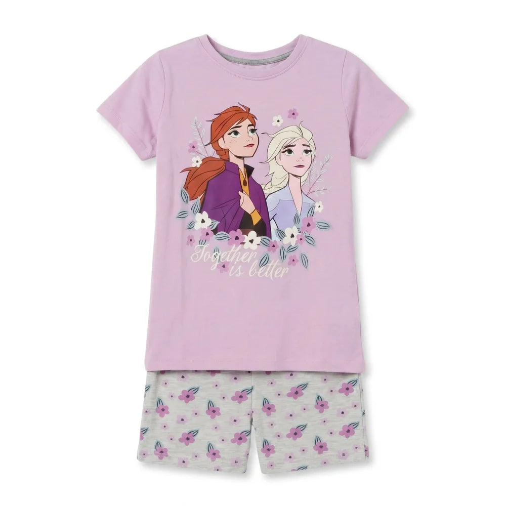 Disney Die Eiskönigin Kinder Mädchen Schlafanzug Pyjama Shirt Shorts Gr. 122-140 - WS-Trend.de