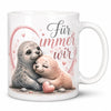 Robben-Tasse für Lieblingsmenschen - Geschenk zum Jahrestag beidseitig