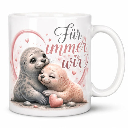 Robben-Tasse für Lieblingsmenschen - Geschenk zum Jahrestag beidseitig - WS-Trend.de