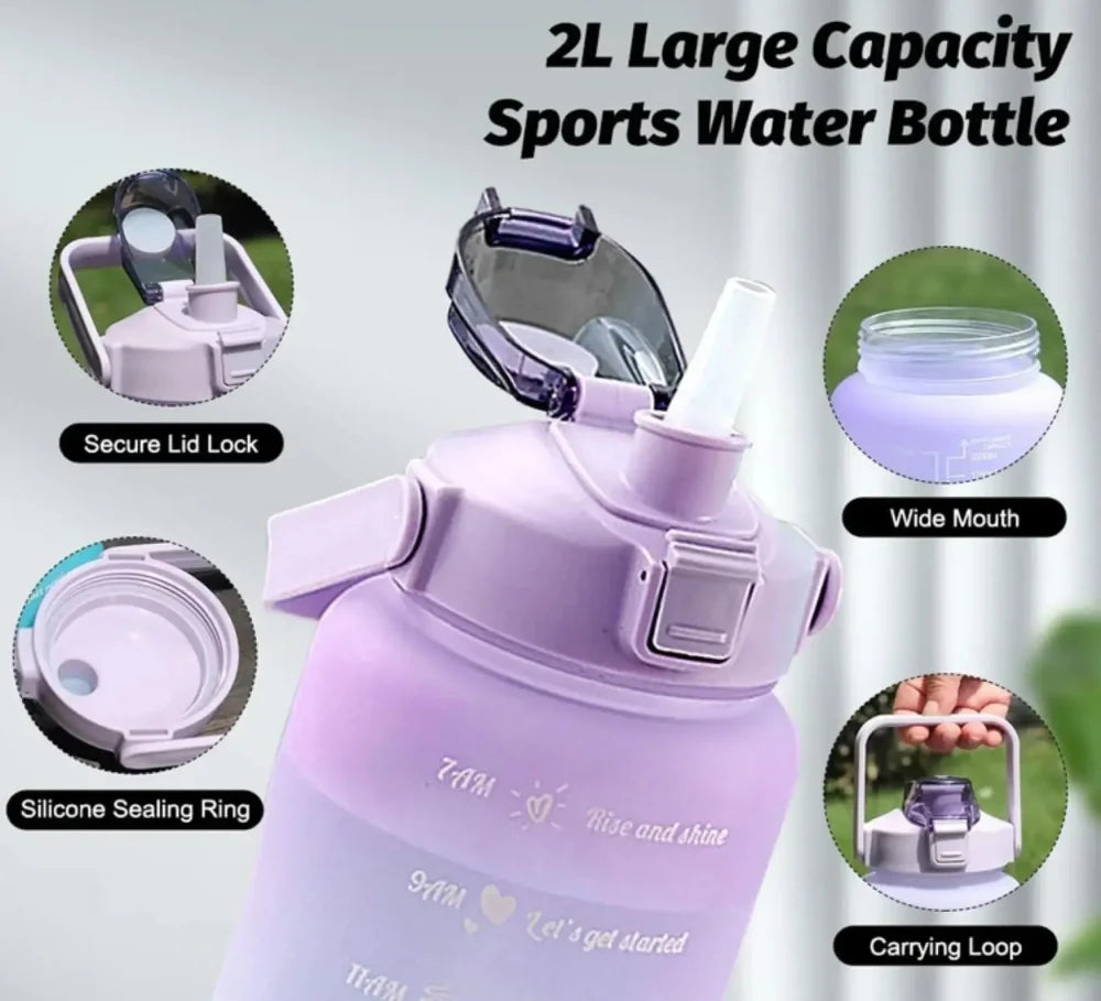 XXL Sportflasche Wasserflasche Trinkflasche Flasche 2000 ml - WS-Trend.de