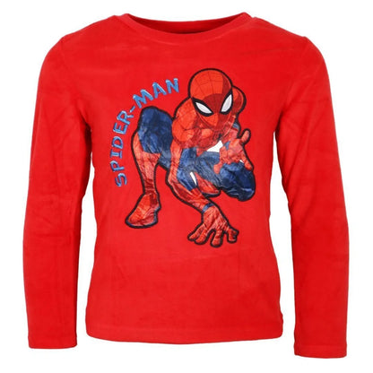 Schlafanzug MARVEL Spiderman Kinder Velour Pyjama Shirt Hose Gr. 92-98 - WS-Trend.de