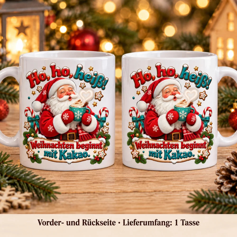WS-Trend Kakaozeit Weihnachtsmann Tasse Keramik 330 ml für Weihnachten - WS-Trend.de