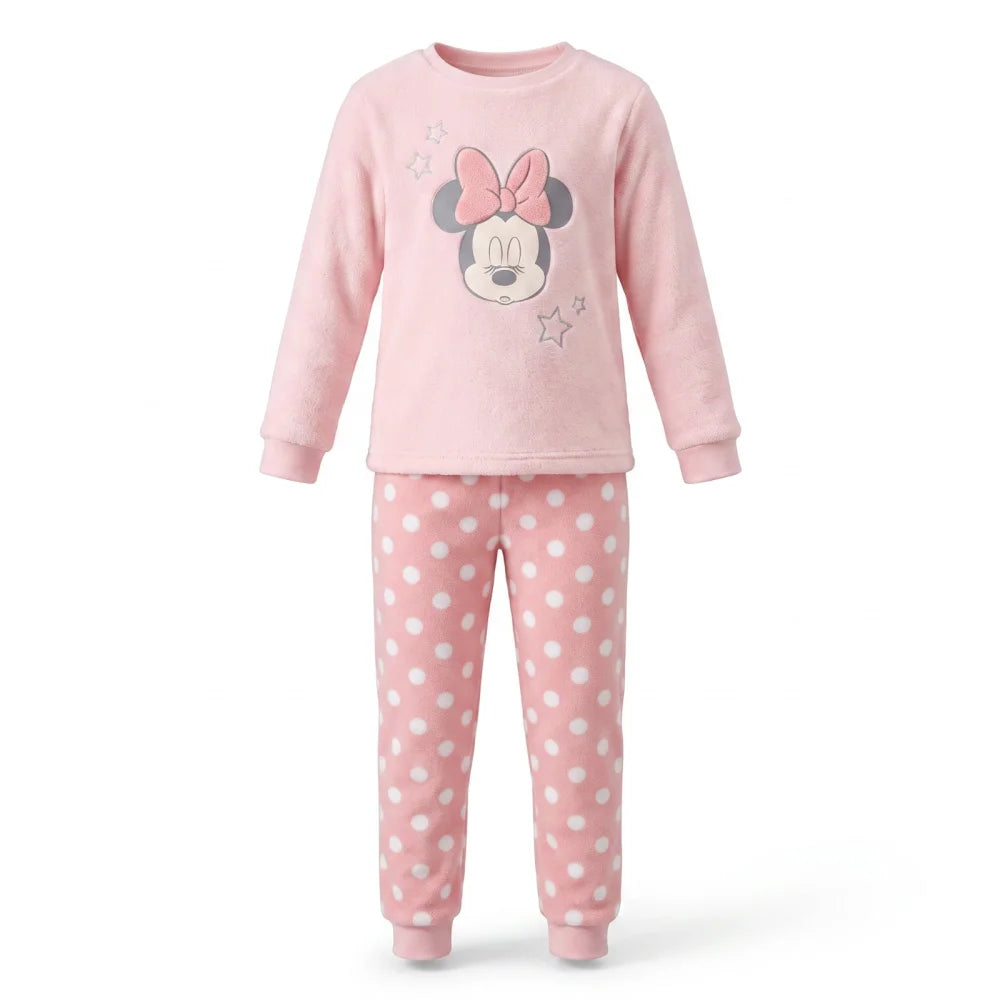 Disney Minnie Maus Kinder Mädchen Schlafanzug Pyjama Shirt Hose Gr. 98-128 - WS-Trend.de