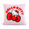 Hello Kitty Dekokissen 35x35x5 cm, rote Schleife, Hellrosa