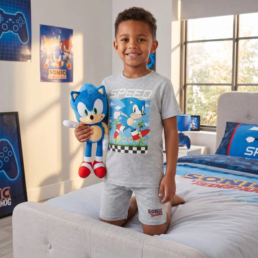 Sega Sonic The Hedgehog Jungen Kinder Pyjama Schlafanzug 104-128 Baumwolle - WS-Trend.de