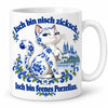 WS-Trend Porzellankatze Tasse sächsischer Spruch Keramik 330 ml lustig