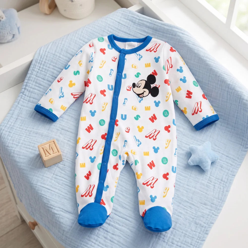Disney Mickey Maus Baby Kleinkind Body Strampler Einteiler Gr. 74 Baumwolle - WS-Trend.de