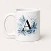 Winter Tasse A-Z Buchstaben 325 ml Keramik Geschenkidee personalisiert
