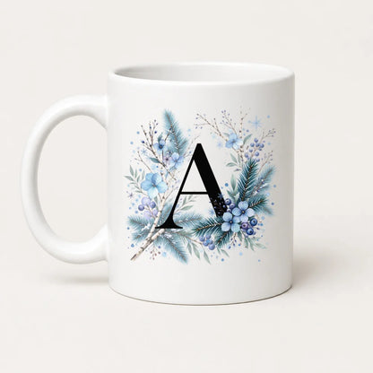 Winter Tasse A-Z Buchstaben 325 ml Keramik Geschenkidee personalisiert - WS-Trend.de