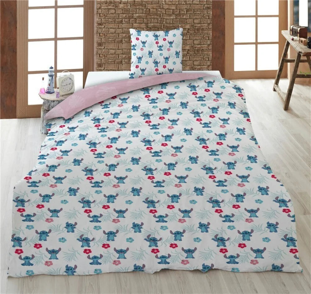 Disney Lilo und Stitch Kinder Mikrofaser Bettwäsche 2tlg. Set 135-140x200 65x65 - WS-Trend.de