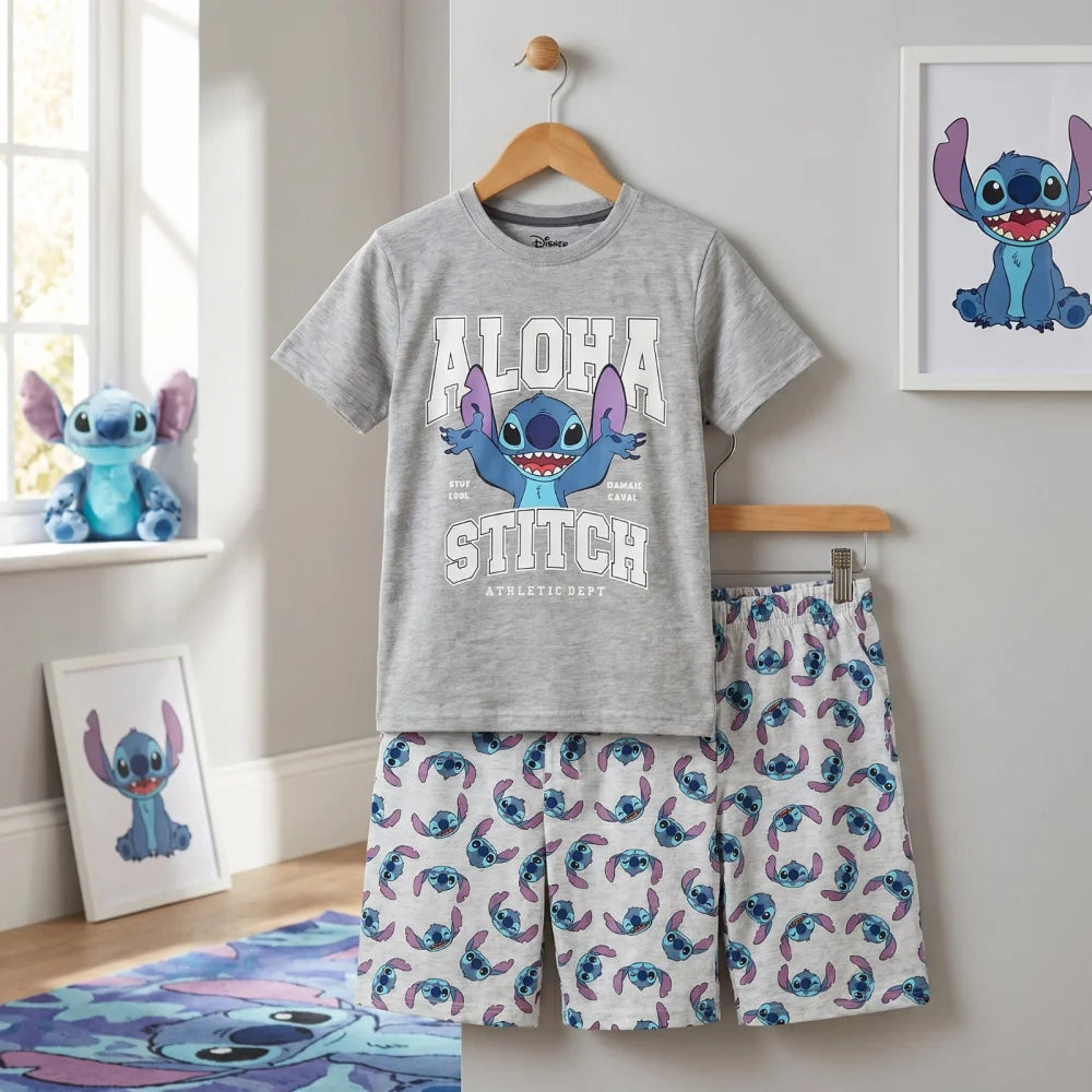 Disney Lilo und Stitch Kinder Jungen Schlafanzug Pyjama Shirt Hose Gr. 98 -128 - WS-Trend.de