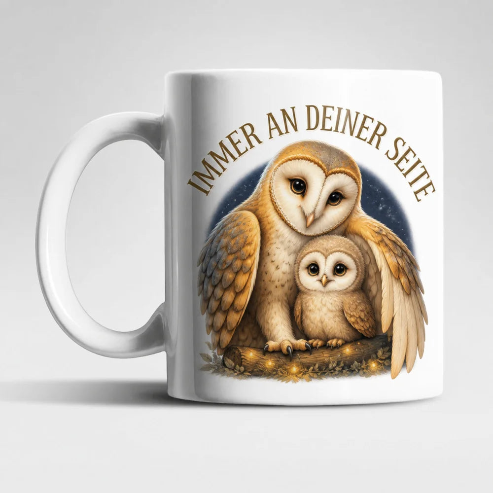 Immer an deiner Seite Tasse 325 ml Keramik Tiermotiv Geschenkidee Bunt - WS-Trend.de