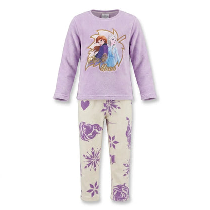 Schlafanzug Disney Die Eiskönigin Kinder Mädchen Coral Fleece Pyjama - WS-Trend.de
