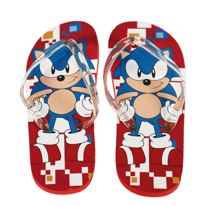 Sonic The Hedgehog Flip Flops Kinder Sandalen Zehentrenner Latschen Gr. 25-34 - WS-Trend.de