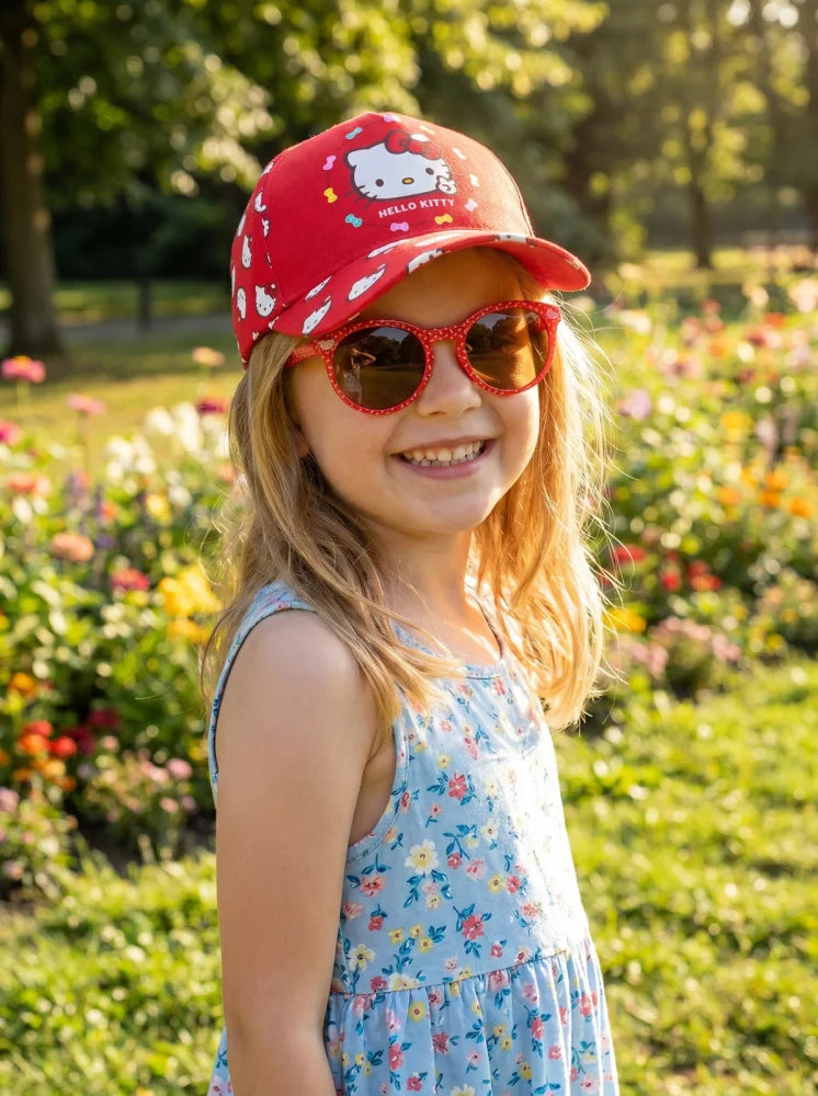Hello Kitty Kinder Basecap Baseball Kappe und Sonnenbrille Gr. 52-54 - WS-Trend.de