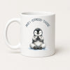 Anti-Stress-Tasse Pinguin Aquarell 325 ml Keramik Geschenk
