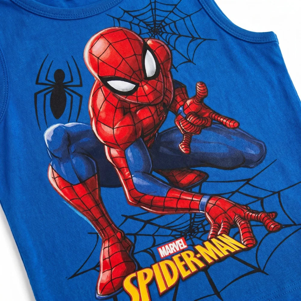 Marvel Spiderman Kinder Jungen T-Shirt Shirt Tanktop Gr. 98 bis 128 Baumwolle - WS-Trend.de